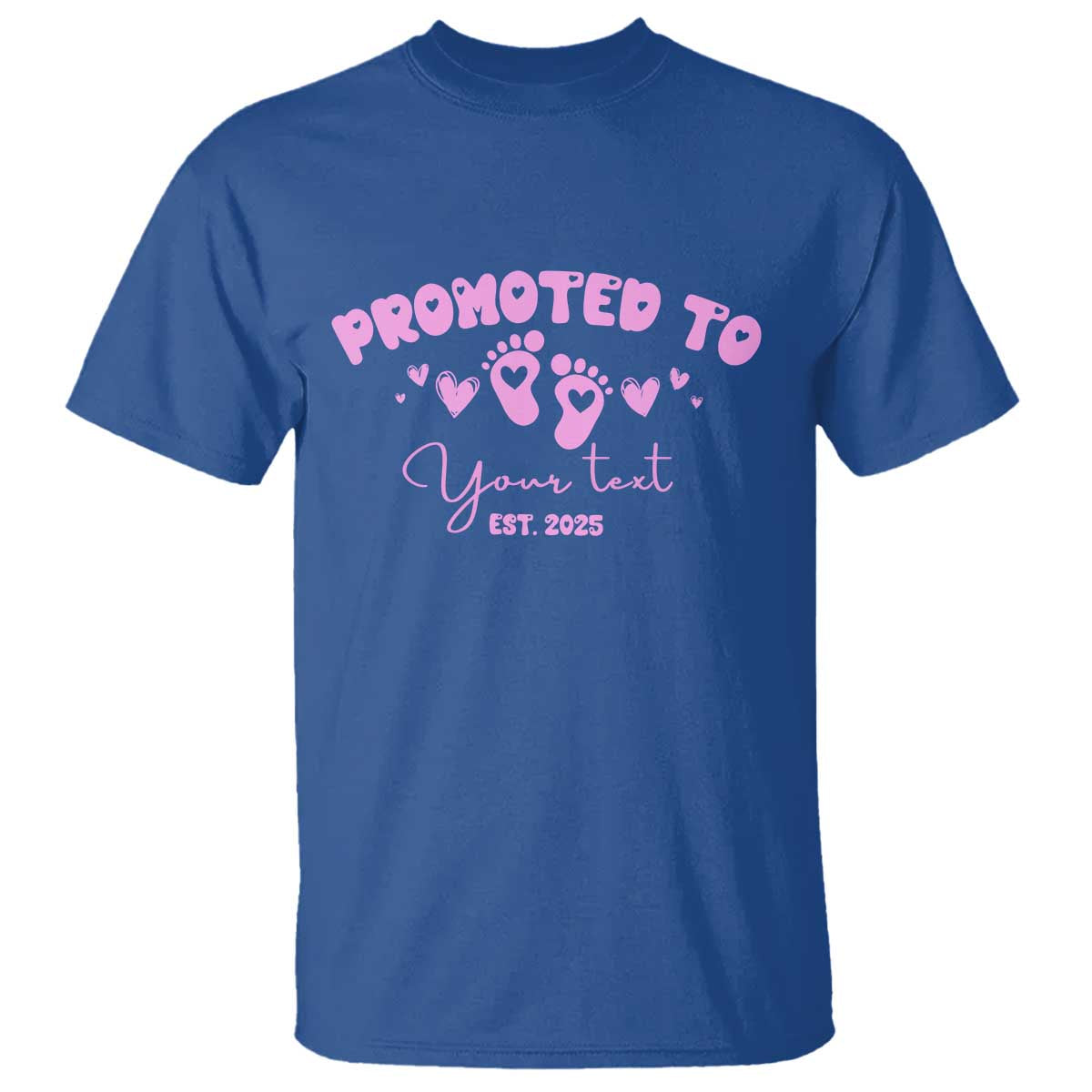 Personalized Gender Reveal T Shirt Custom Text Baby Girl Reveal Pink Family Matching