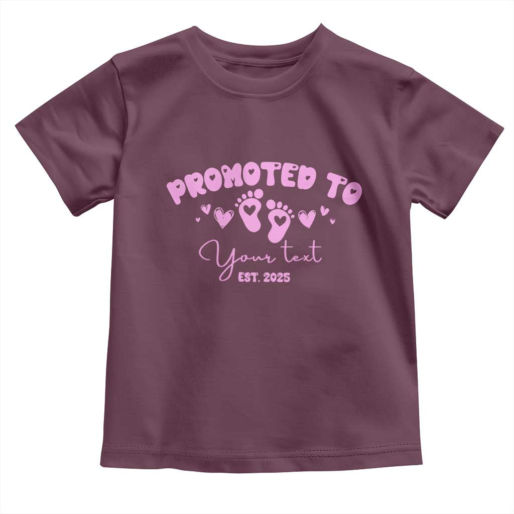 Personalized Gender Reveal Toddler T Shirt Custom Text Baby Girl Reveal Pink Family Matching