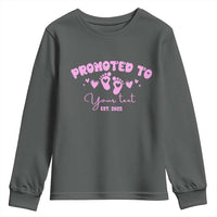 Personalized Gender Reveal Youth Sweatshirt Custom Text Baby Girl Reveal Pink Family Matching