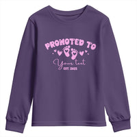 Personalized Gender Reveal Youth Sweatshirt Custom Text Baby Girl Reveal Pink Family Matching