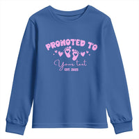 Personalized Gender Reveal Youth Sweatshirt Custom Text Baby Girl Reveal Pink Family Matching