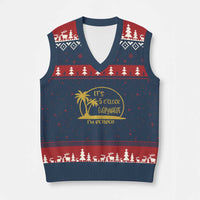 Retirement V-Neck Knit Sweater Vest It's 5 O'clock Everywhere I'm Retired Summer Vibes - Wonder Print Shop
