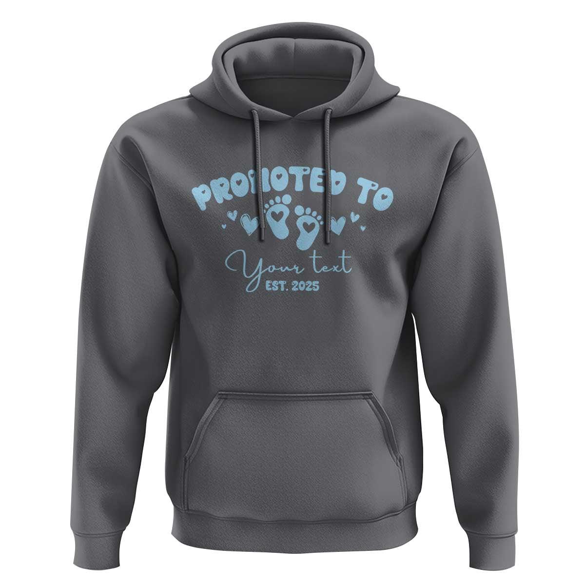 Personalized Gender Reveal Hoodie Custom Text Baby Boy Reveal Blue Family Matching