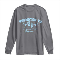 Personalized Gender Reveal Long Sleeve Shirt Custom Text Baby Boy Reveal Blue Family Matching