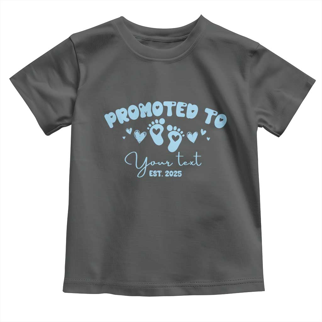 Personalized Gender Reveal Toddler T Shirt Custom Text Baby Boy Reveal Blue Family Matching