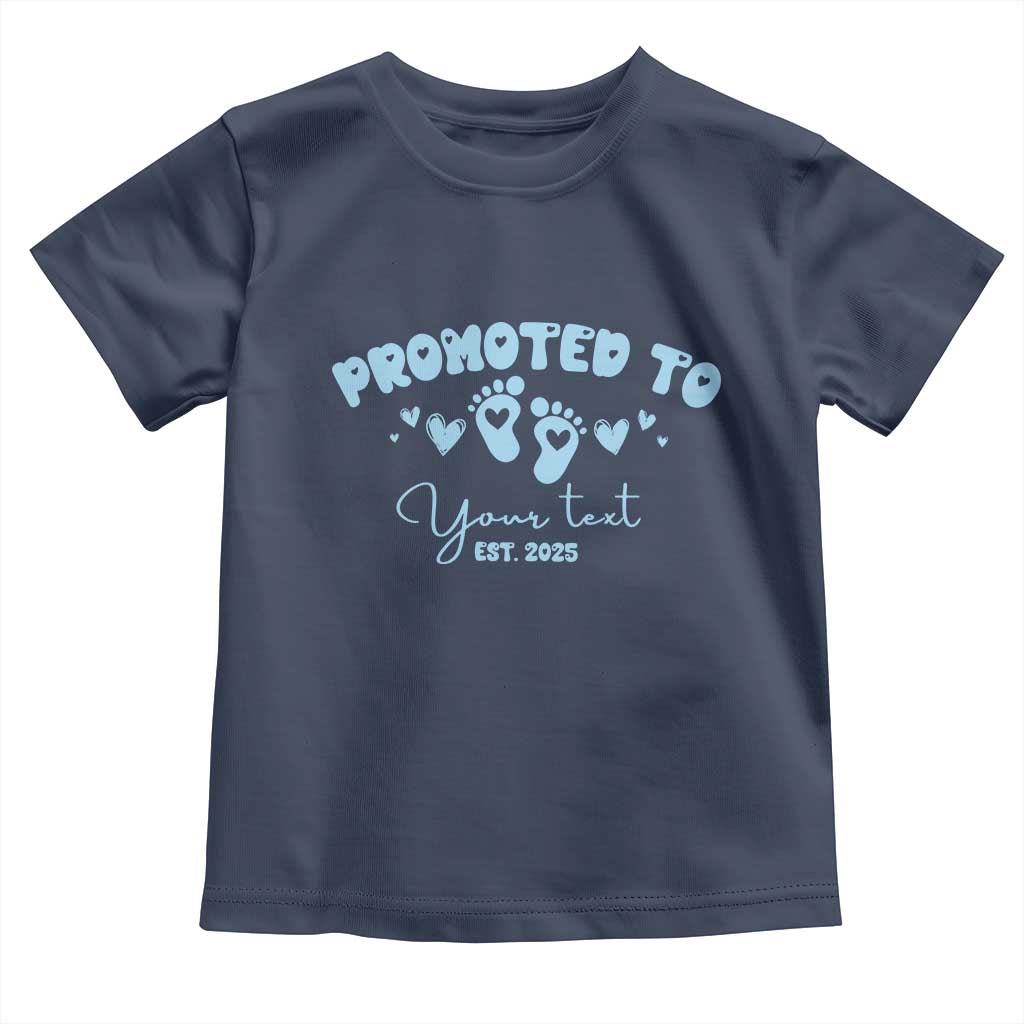 Personalized Gender Reveal Toddler T Shirt Custom Text Baby Boy Reveal Blue Family Matching
