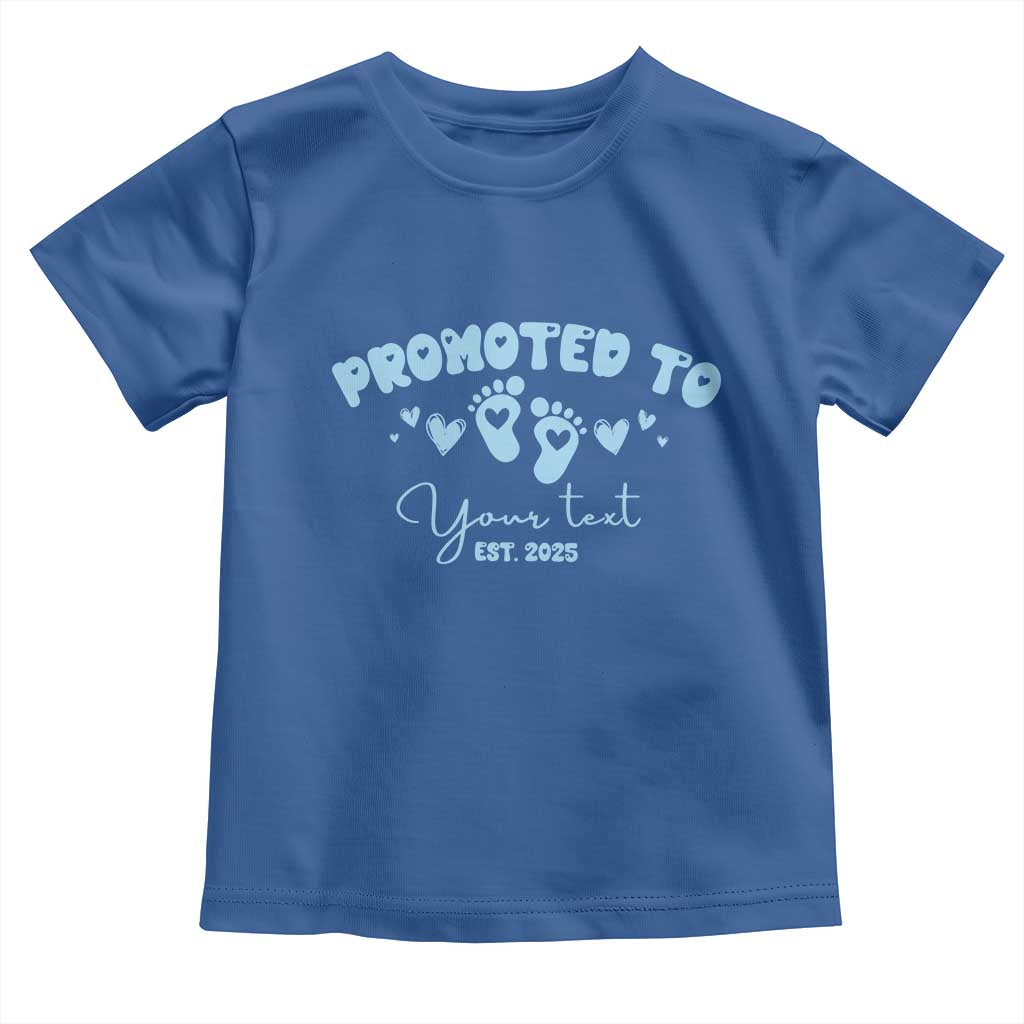 Personalized Gender Reveal Toddler T Shirt Custom Text Baby Boy Reveal Blue Family Matching