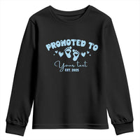 Personalized Gender Reveal Youth Sweatshirt Custom Text Baby Boy Reveal Blue Family Matching