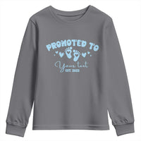 Personalized Gender Reveal Youth Sweatshirt Custom Text Baby Boy Reveal Blue Family Matching