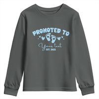 Personalized Gender Reveal Youth Sweatshirt Custom Text Baby Boy Reveal Blue Family Matching