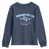 Personalized Gender Reveal Youth Sweatshirt Custom Text Baby Boy Reveal Blue Family Matching