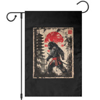 Samurai Bigfoot Garden Flag Japanese Vintage Sasquatch Graphic Ukiyo-e Art Funny - Wonder Print Shop