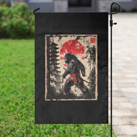 Samurai Bigfoot Garden Flag Japanese Vintage Sasquatch Graphic Ukiyo-e Art Funny - Wonder Print Shop