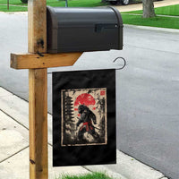 Samurai Bigfoot Garden Flag Japanese Vintage Sasquatch Graphic Ukiyo-e Art Funny - Wonder Print Shop