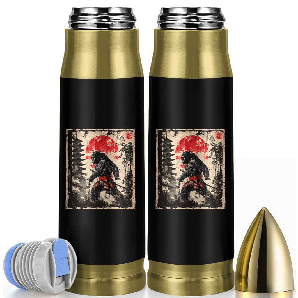 Samurai Bigfoot Bullet Tumbler Japanese Vintage Sasquatch Graphic Ukiyo-e Art Funny - Wonder Print Shop