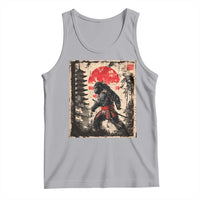 Samurai Bigfoot Tank Top Japanese Vintage Sasquatch Graphic Ukiyo-e Art Funny - Wonder Print Shop