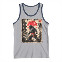 Samurai Bigfoot Tank Top Japanese Vintage Sasquatch Graphic Ukiyo-e Art Funny - Wonder Print Shop