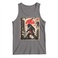 Samurai Bigfoot Tank Top Japanese Vintage Sasquatch Graphic Ukiyo-e Art Funny - Wonder Print Shop