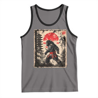 Samurai Bigfoot Tank Top Japanese Vintage Sasquatch Graphic Ukiyo-e Art Funny - Wonder Print Shop