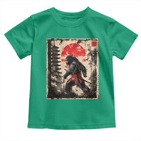 Samurai Bigfoot Toddler T Shirt Japanese Vintage Sasquatch Graphic Ukiyo-e Art Funny - Wonder Print Shop