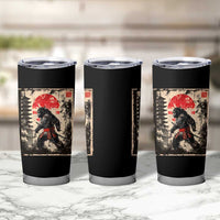 Samurai Bigfoot Tumbler Cup Japanese Vintage Sasquatch Graphic Ukiyo-e Art Funny - Wonder Print Shop