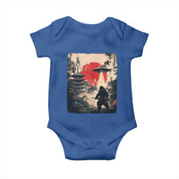 Samurai Bigfoot Baby Onesie Funny Japanese Retro Vintage Sasquatch Graphic Ukiyo-e Art - Wonder Print Shop