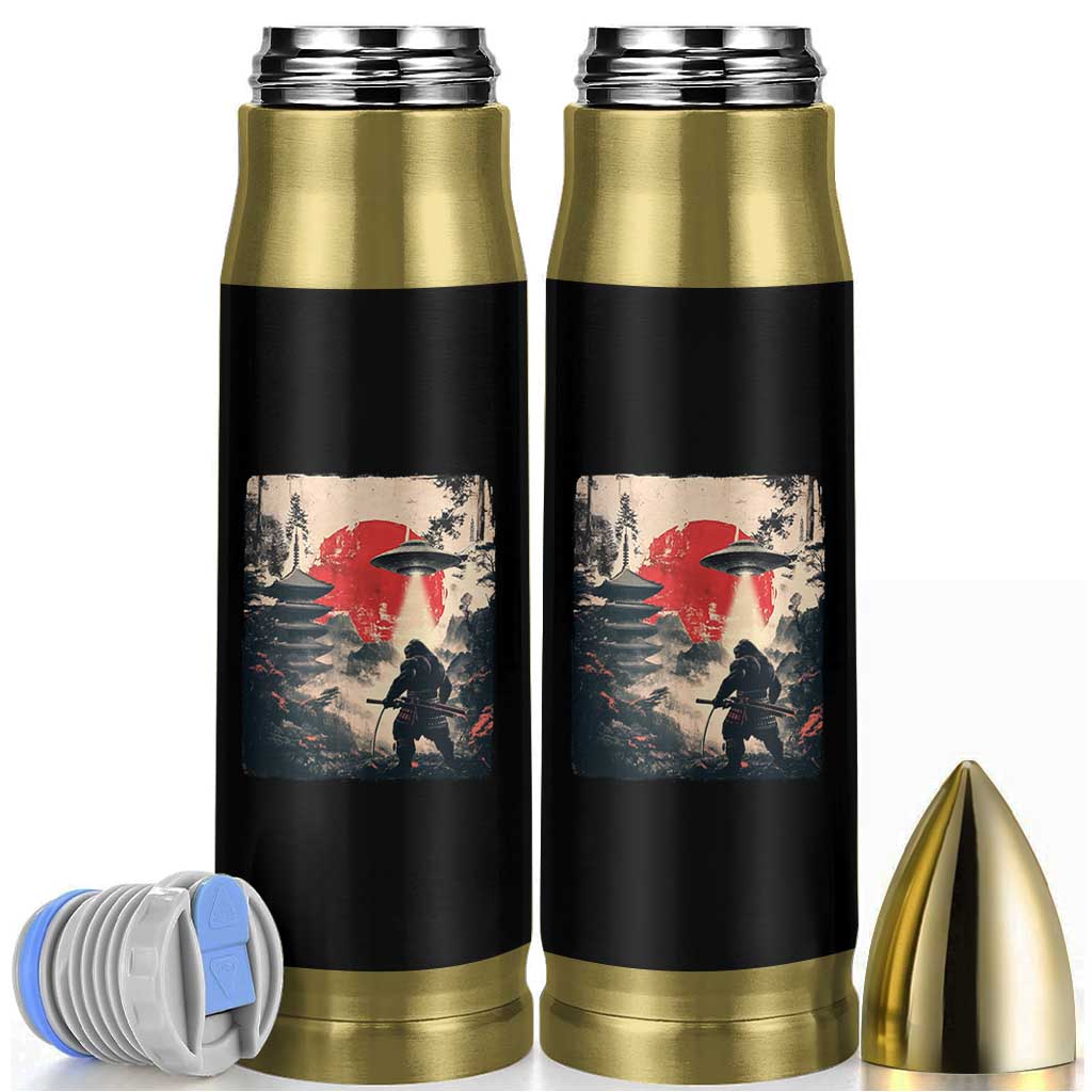Samurai Bigfoot Bullet Tumbler Funny Japanese Retro Vintage Sasquatch Graphic Ukiyo-e Art - Wonder Print Shop