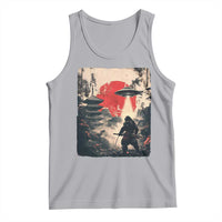 Samurai Bigfoot Tank Top Funny Japanese Retro Vintage Sasquatch Graphic Ukiyo-e Art - Wonder Print Shop