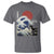 Japanese Kawaii Anime Cat T Shirt Funny Surfing Cat Bruh Retro The Great Wave Kanagawa - Wonder Print Shop