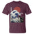 Japanese Kawaii Anime Cat T Shirt Funny Surfing Cat Bruh Retro The Great Wave Kanagawa - Wonder Print Shop