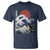 Japanese Kawaii Anime Cat T Shirt Funny Surfing Cat Bruh Retro The Great Wave Kanagawa - Wonder Print Shop