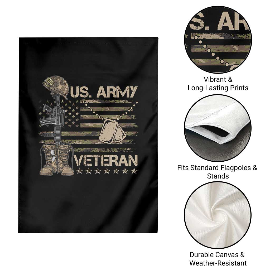 US Army Veteran Flag Garden Flag - Wonder Print Shop