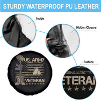US Army Veteran Flag Spare Tire Cover - Wonder Print Shop