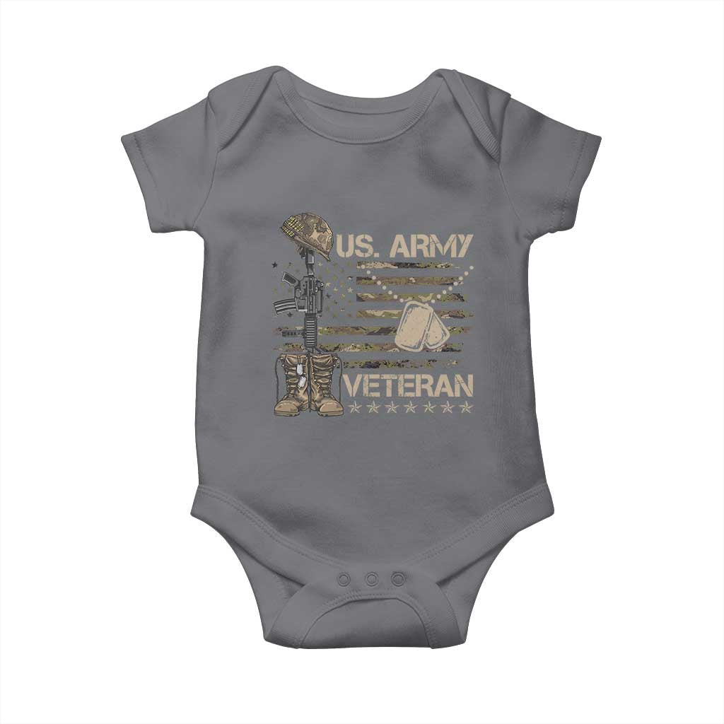 US Army Veteran Flag Baby Onesie - Wonder Print Shop