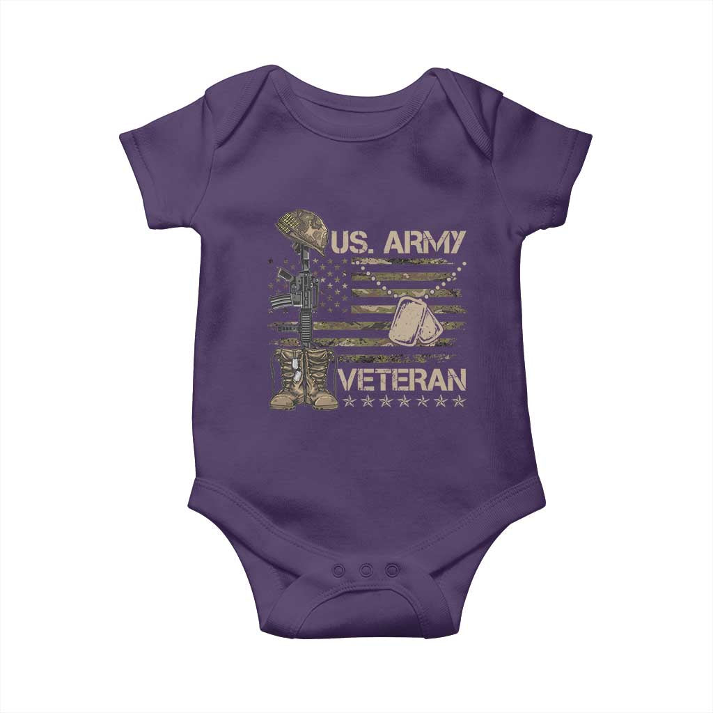 US Army Veteran Flag Baby Onesie - Wonder Print Shop