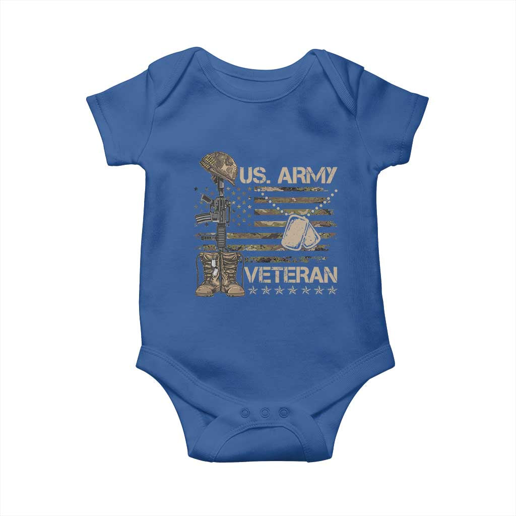 US Army Veteran Flag Baby Onesie - Wonder Print Shop