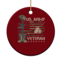 US Army Veteran Flag Ceramic Ornament - Wonder Print Shop