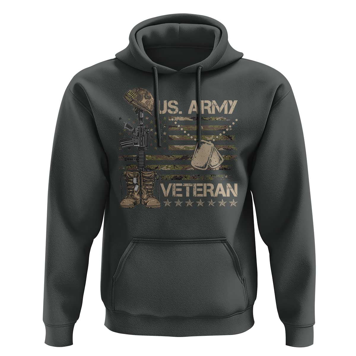US Army Veteran Flag Hoodie - Wonder Print Shop