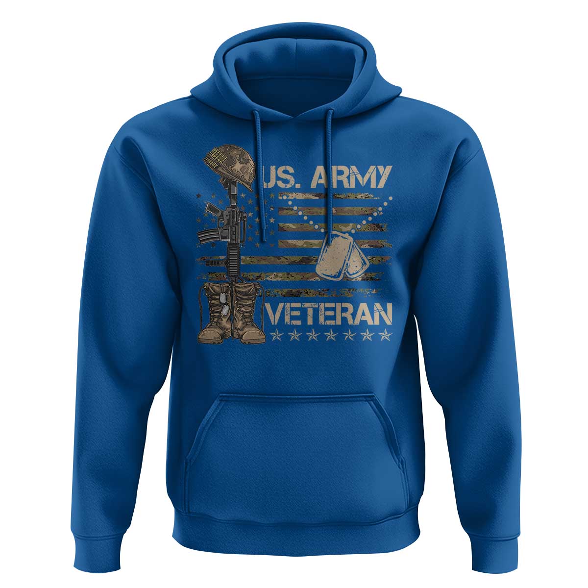 US Army Veteran Flag Hoodie - Wonder Print Shop