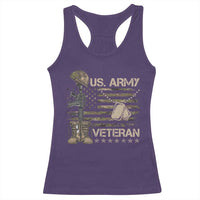 US Army Veteran Flag Racerback Tank Top - Wonder Print Shop
