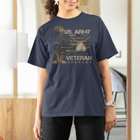 US Army Veteran Flag T Shirt For Women - Wonder Print Shop