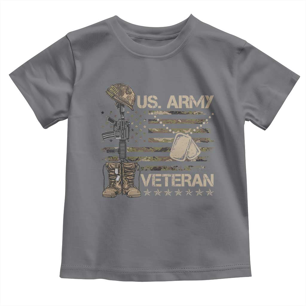 US Army Veteran Flag Toddler T Shirt - Wonder Print Shop