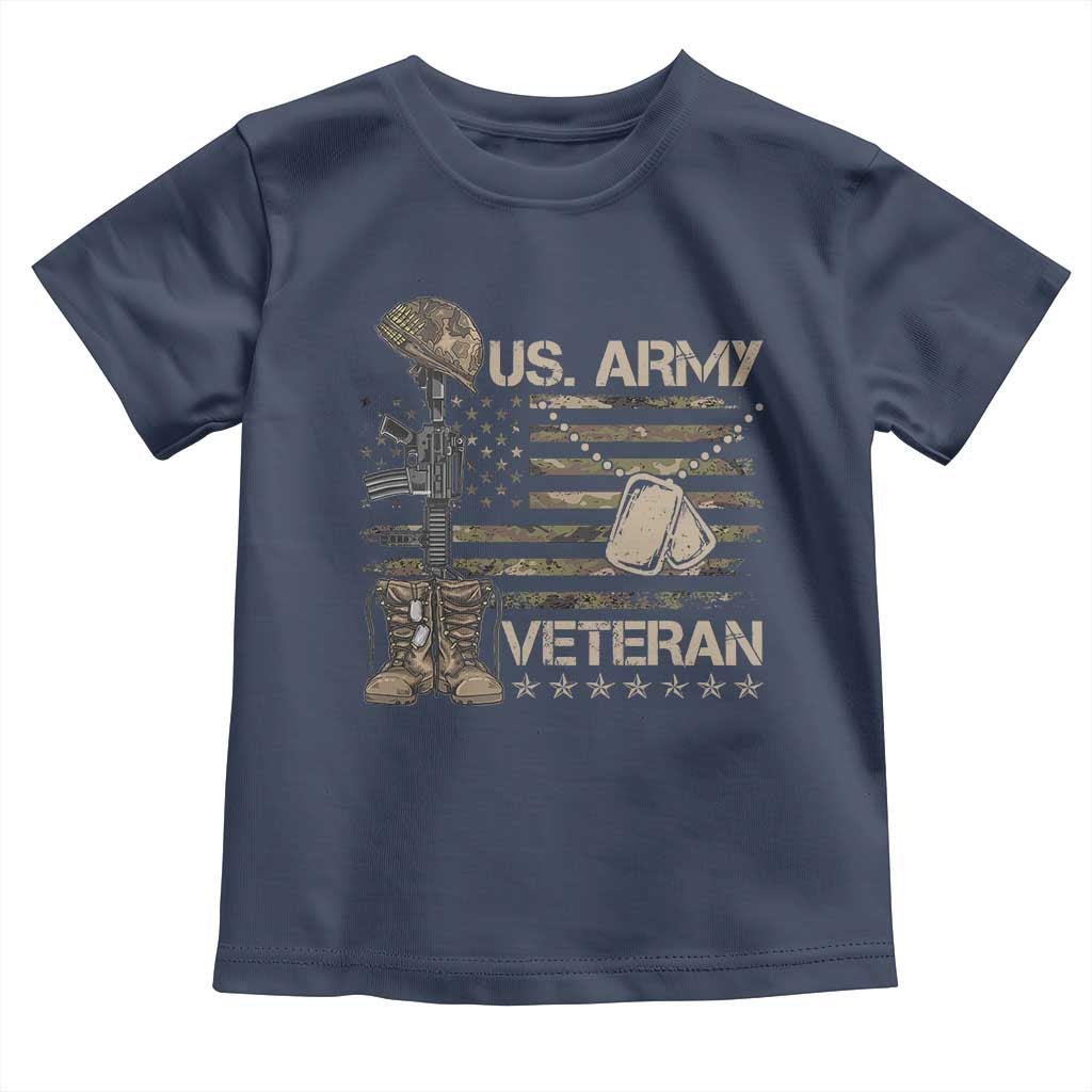 US Army Veteran Flag Toddler T Shirt - Wonder Print Shop