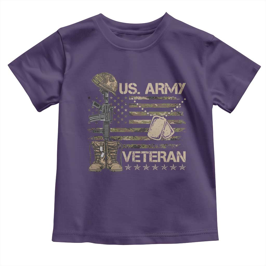 US Army Veteran Flag Toddler T Shirt - Wonder Print Shop