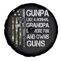 Gunpa Spare Tire Cover Guns Grandpa More Fun Camo American Flag USA Camouflage