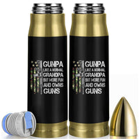 Gunpa Bullet Tumbler Guns Grandpa More Fun Camo American Flag USA Camouflage