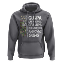 Gunpa Hoodie Guns Grandpa More Fun Camo American Flag USA Camouflage