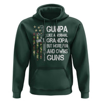 Gunpa Hoodie Guns Grandpa More Fun Camo American Flag USA Camouflage