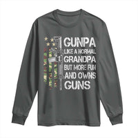 Gunpa Long Sleeve Shirt Guns Grandpa More Fun Camo American Flag USA Camouflage