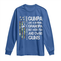 Gunpa Long Sleeve Shirt Guns Grandpa More Fun Camo American Flag USA Camouflage